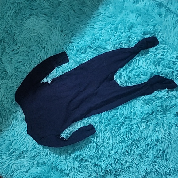 Joe fresh " Little dreamer" Footed sleeper in Navy - Picture 4 of 4
